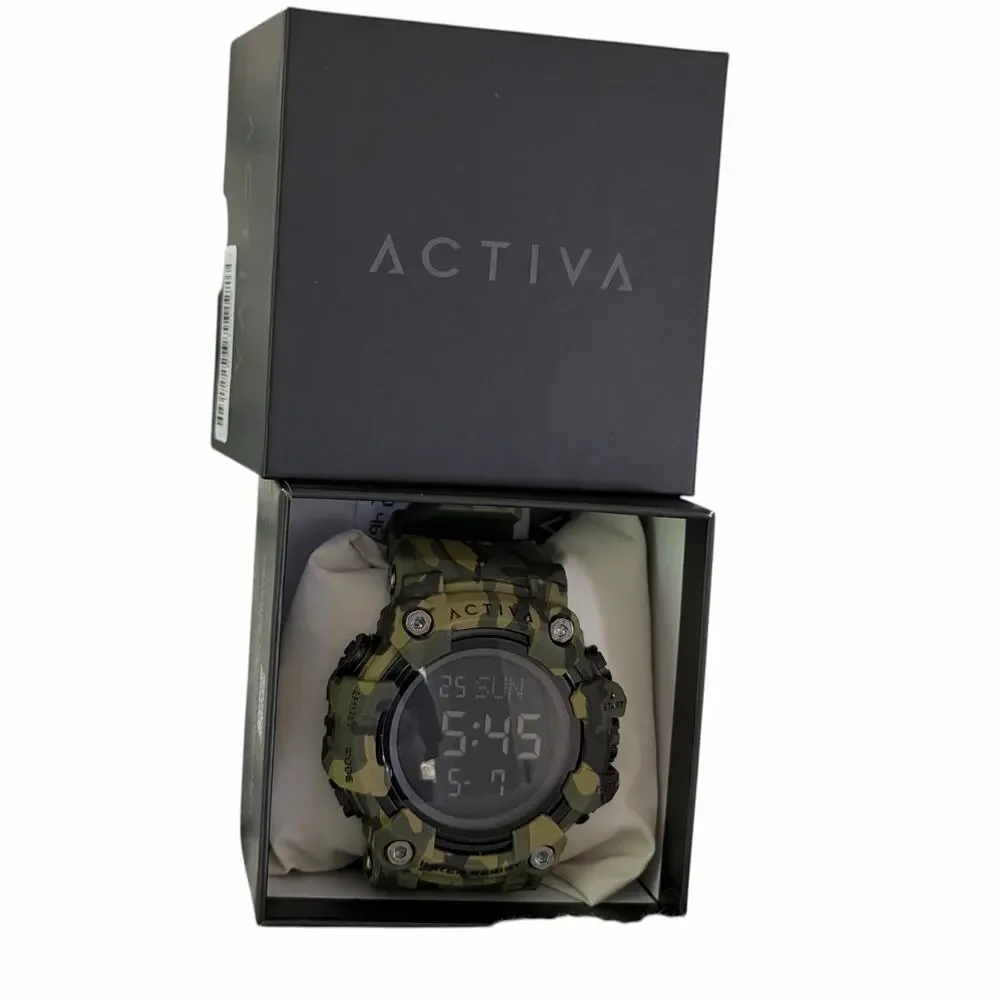Activa X Invicta Digital Men's Watch - 56mm, Camouflage, ACW1968-001 - Picture 9 of 11